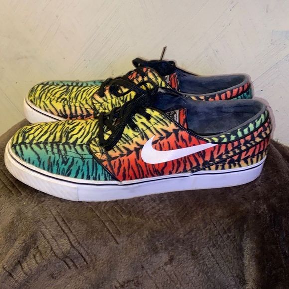 Nike Zoom Stefan Janoski Sz 12 CNVS Tiger Pack Canvas Skateboarding  Shoes - Picture 8 of 11